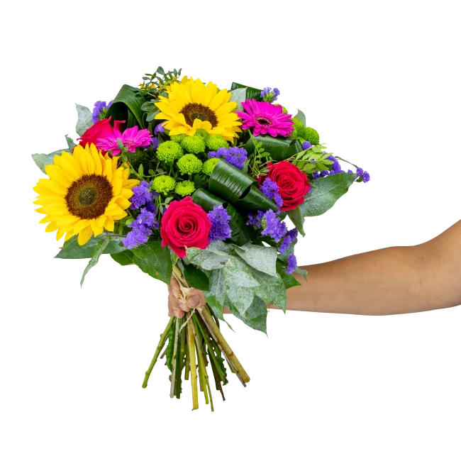 Bouquet with sunflower